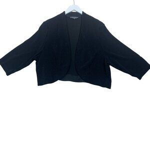 Additional Elle size bolero Glitter womens 3/4 Sleeve shrug  black size 2x